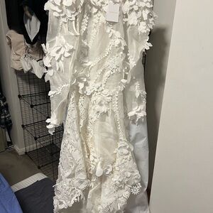 Zimmermann Ivory Tranquillity Midi Dress